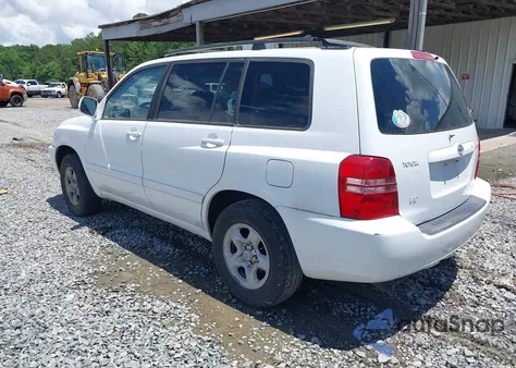 2001 Toyota Highlander V6 z USA, uszkodzony, nr VIN JTEGF21A410003254